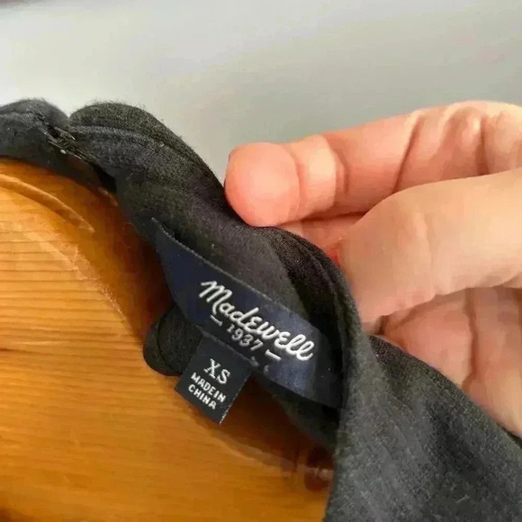 Madewell Women’s Black Dress with Pockets Size XS - Picture 5 of 5